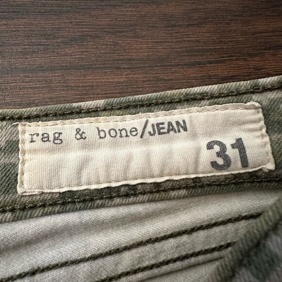 Rag & Bone green army pattern skinny jeans size 31 - Picture 6 of 13